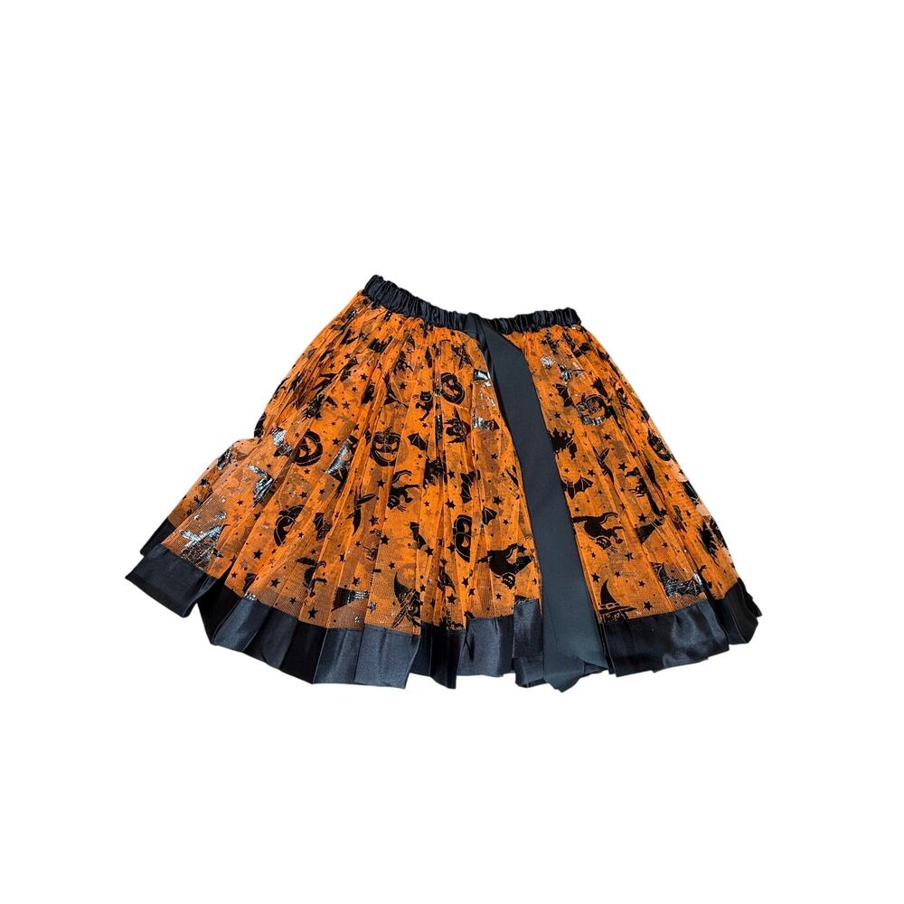 NIB Halloween-Themed Tulle Tutu Skirt Original Halloween Decorative Box